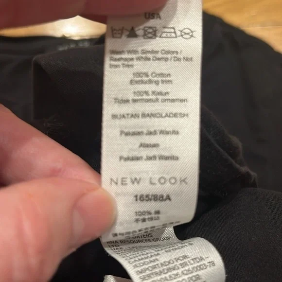 New look maternity black short sleeve shirt size 10. - Picture 7 of 8